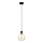 Chandelier on a string BERGEN 1xE27/60W/230V black/golden