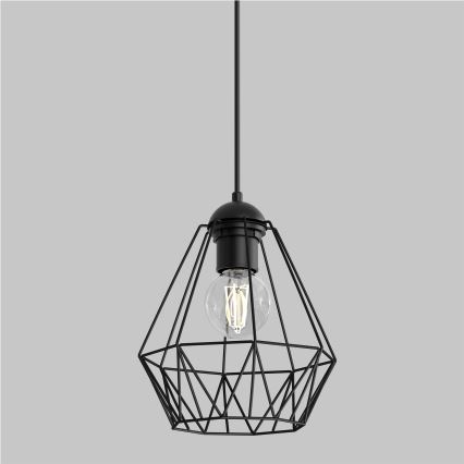 Chandelier on a string BERGEN 1xE27/60W/230V black