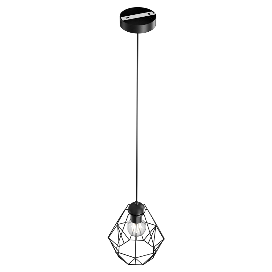 Chandelier on a string BERGEN 1xE27/60W/230V black
