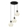 Chandelier on a string BERGEN 3xE27/60W/230V black/gold