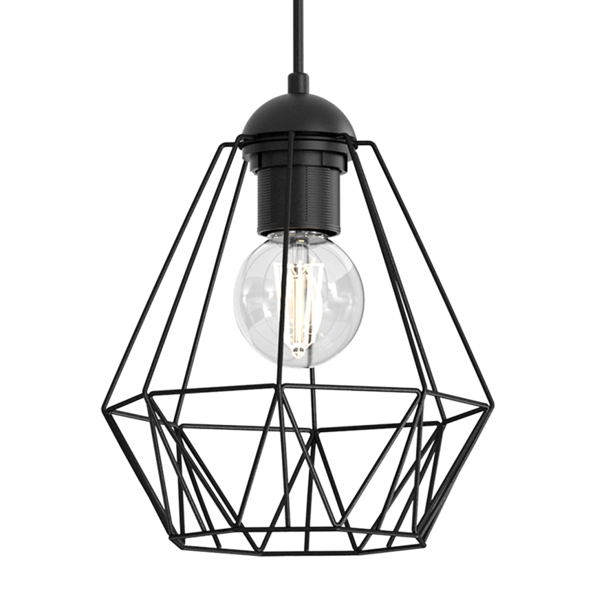 Chandelier on a string BERGEN 3xE27/60W/230V black