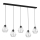 Chandelier on a string BERGEN 5xE27/60W/230V black/shiny chrome
