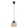 Chandelier on a string BERGO 1xE27/60W/230V black