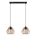 Chandelier on a string BERGO 2xE27/60W/230V black