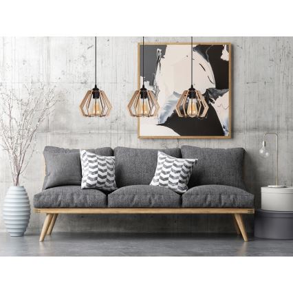 Chandelier on a string BERGO 3xE27/60W/230V black