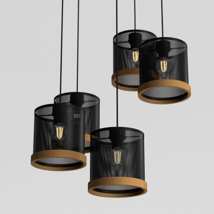 Chandelier on a string BERIL 5xE27/60W/230V
