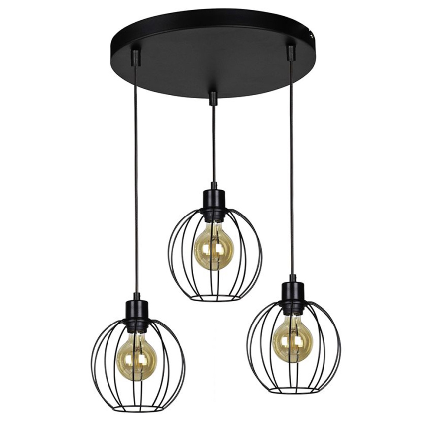 Chandelier on a string BERIS 3xE27/60W/230V