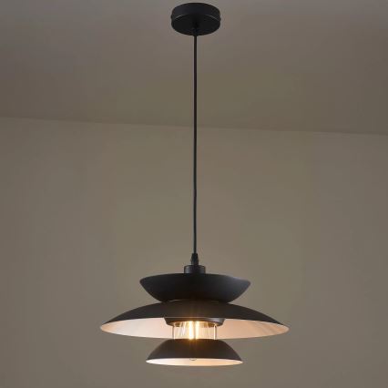 Chandelier on a string BERIT 1xE27/20W/230V black