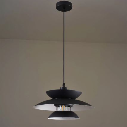 Chandelier on a string BERIT 1xE27/20W/230V black