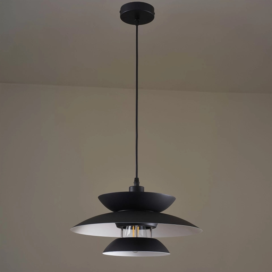 Chandelier on a string BERIT 1xE27/20W/230V black