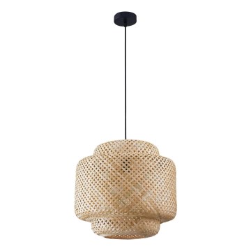 Chandelier on a string BERTA 1xE27/20W/230V d. 40 cm bamboo
