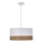 Chandelier on a string BIANCO 1xE27/40W/230V white/brown