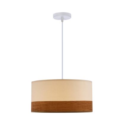 Chandelier on a string BIANCO 1xE27/40W/230V white/brown