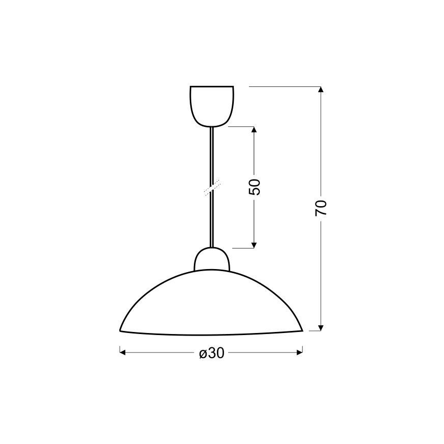 Chandelier on a string BILBAO 1xE27/60W/230V