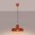 Chandelier on a string BILO 1xE27/15W/230V d. 35 cm orange