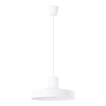 Chandelier on a string BILO 1xE27/15W/230V d. 35 cm white