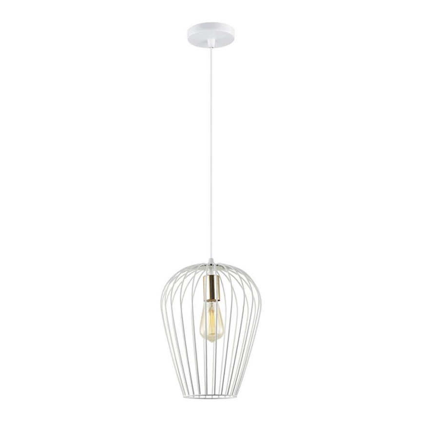 Chandelier on a string BLANCHE 1xE27/11W/230V white