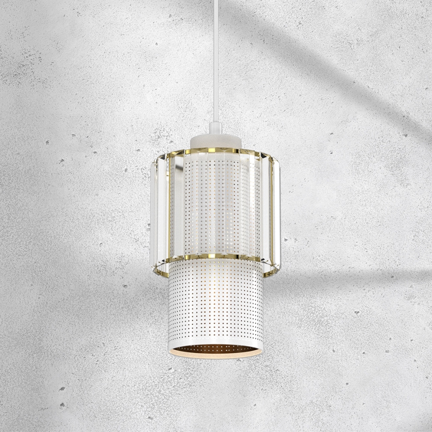Chandelier on a string BLANCO 1xE27/60W/230V white