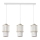 Chandelier on a string BLANCO 3xE27/60W/230V white