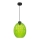 Chandelier on a string BLICK 1xE27/60W/230V green