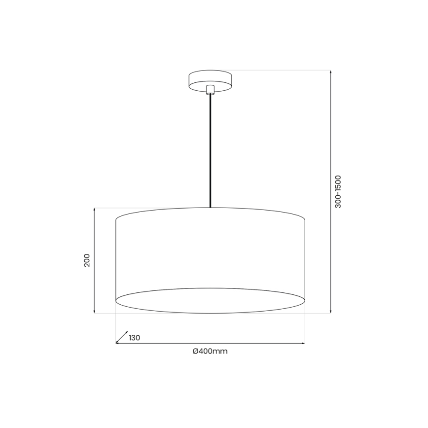 Chandelier on a string BLOSSOM 1xE27/15W/230V gold