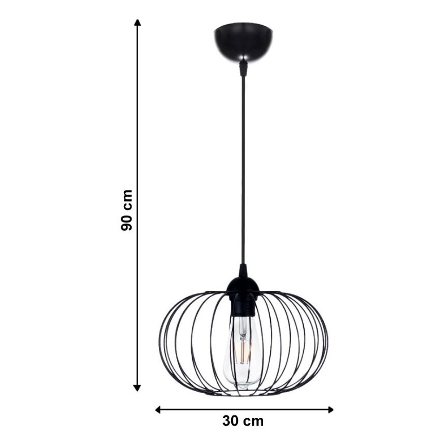Chandelier on a string BOCCA 1xE27/60W/230V