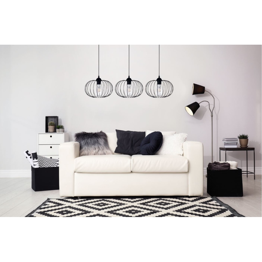 Chandelier on a string BOCCA 3xE27/60W/230V