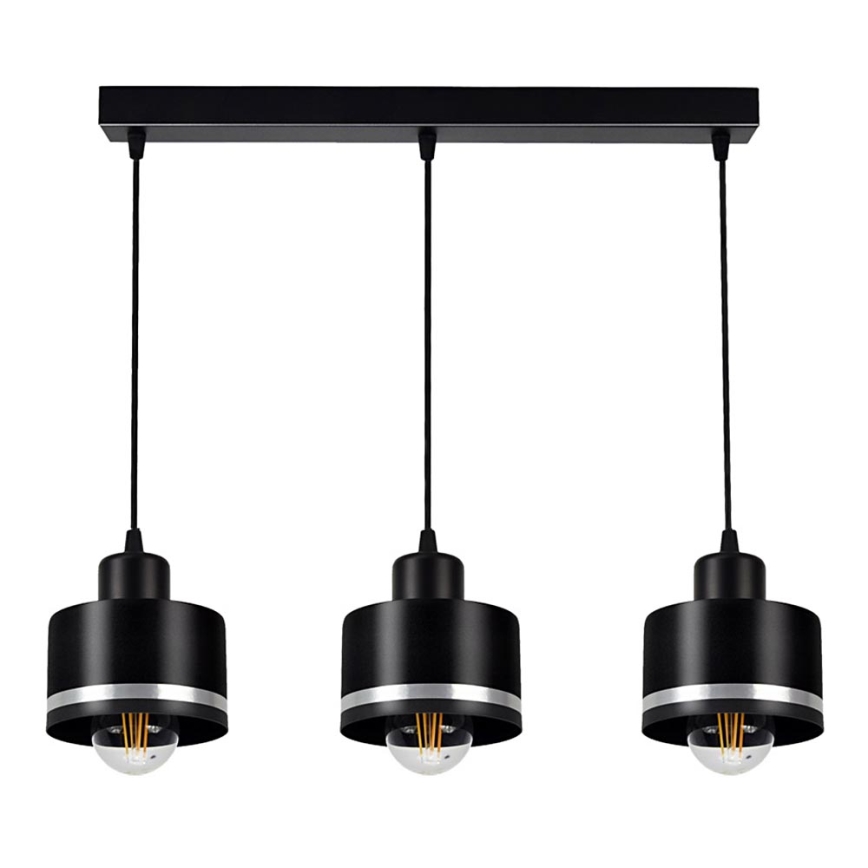 Chandelier on a string BODO SILVER 3xE27/60W/230V