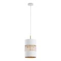 Chandelier on a string BOGART 1xE27/15W/230V white/gold