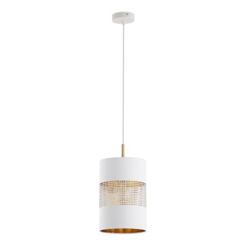 Chandelier on a string BOGART 1xE27/15W/230V white/gold