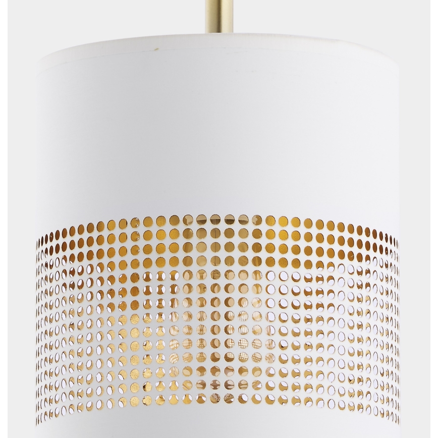 Chandelier on a string BOGART 1xE27/15W/230V white/gold