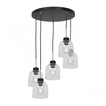 Chandelier on a string BOGOTA 5xE27/60W/230V clear