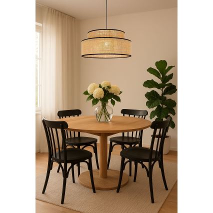 Chandelier on a string BOHO 1xE27/60W/230V beige