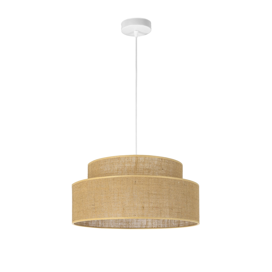 Chandelier on a string BOHO 1xE27/60W/230V beige