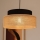 Chandelier on a string BOHO 1xE27/60W/230V black/beige