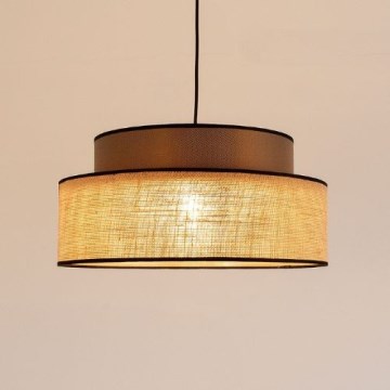 Chandelier on a string BOHO 1xE27/60W/230V brown/beige