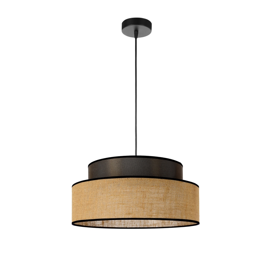 Chandelier on a string BOHO 1xE27/60W/230V brown/beige