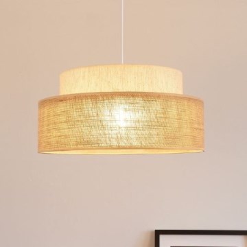 Chandelier on a string BOHO 1xE27/60W/230V creamy/beige