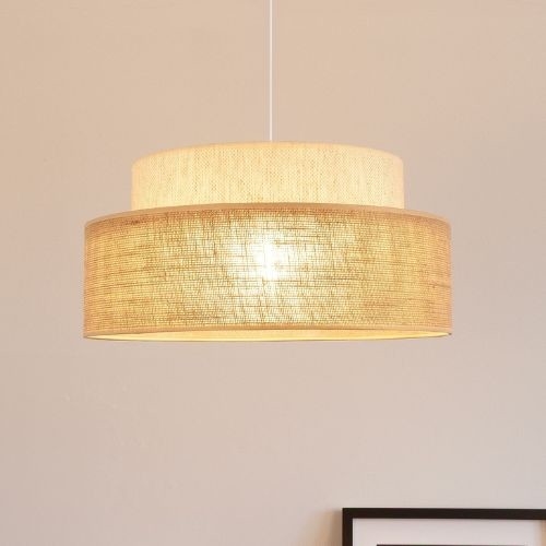 Chandelier on a string BOHO 1xE27/60W/230V creamy/beige