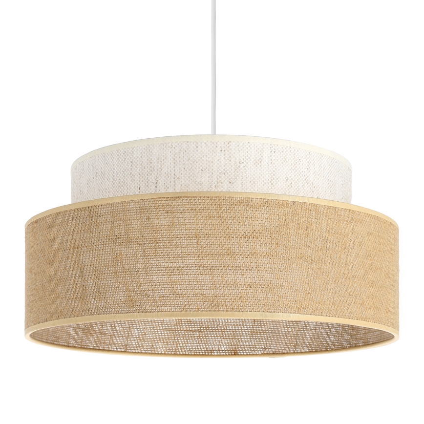 Chandelier on a string BOHO 1xE27/60W/230V creamy/beige