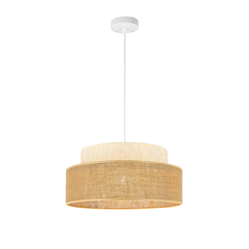 Chandelier on a string BOHO 1xE27/60W/230V creamy/beige