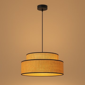Chandelier on a string BOHO 1xE27/60W/230V d. 40 cm beige