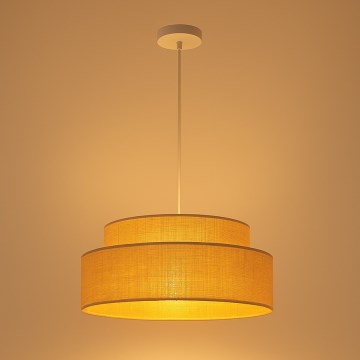 Chandelier on a string BOHO 1xE27/60W/230V d. 40 cm beige