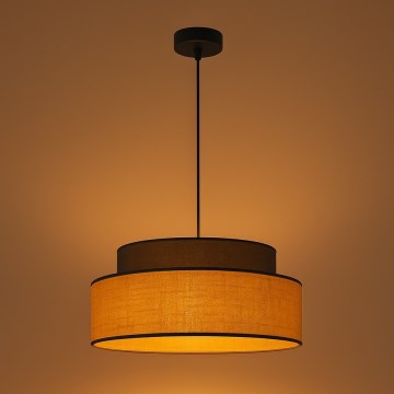 Chandelier on a string BOHO 1xE27/60W/230V d. 40 cm brown/beige