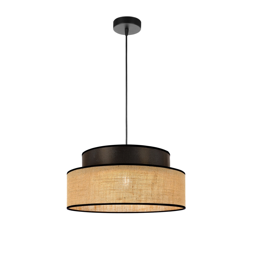Chandelier on a string BOHO 1xE27/60W/230V d. 40 cm brown/beige