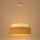Chandelier on a string BOHO 1xE27/60W/230V d. 40 cm creamy/beige