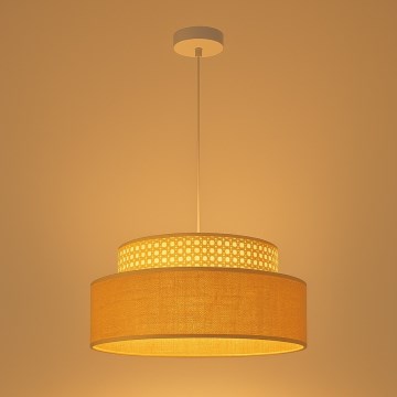 Chandelier on a string BOHO 1xE27/60W/230V d. 40 cm rattan