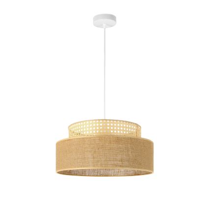 Chandelier on a string BOHO 1xE27/60W/230V rattan