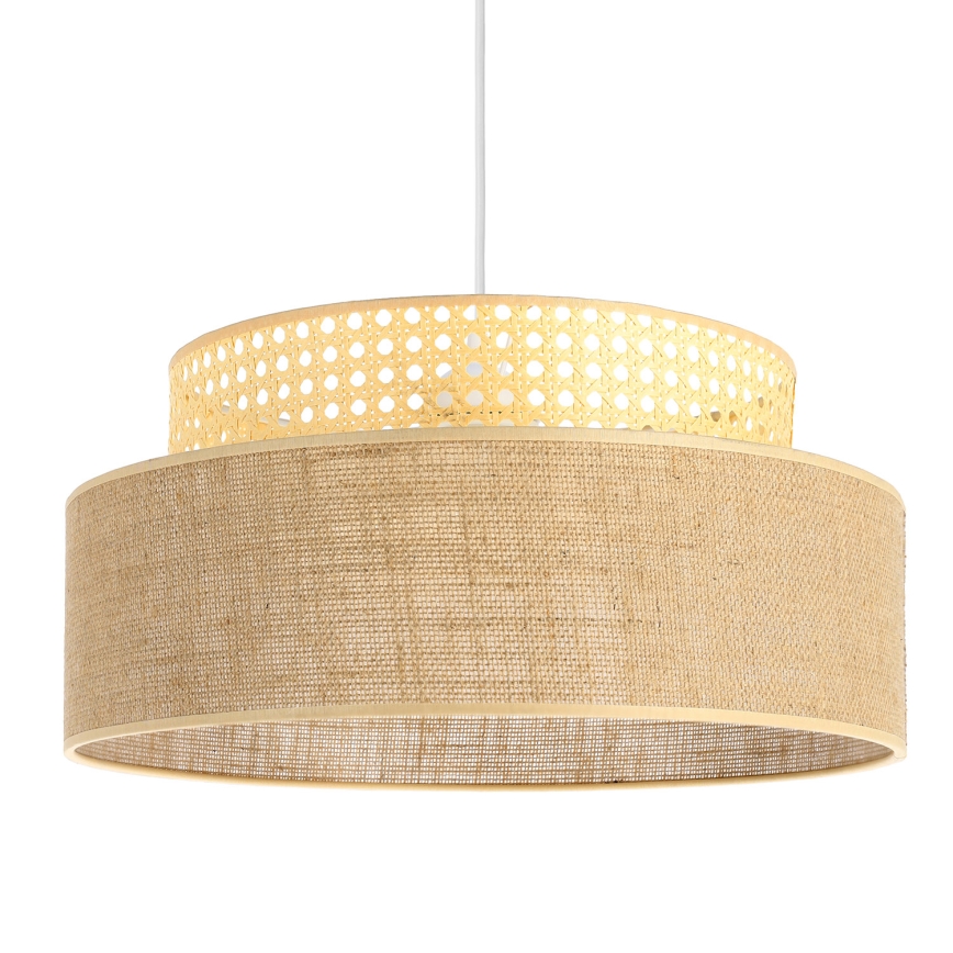 Chandelier on a string BOHO 1xE27/60W/230V rattan