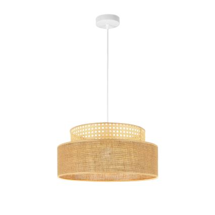 Chandelier on a string BOHO 1xE27/60W/230V rattan